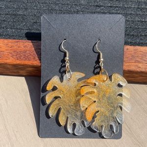 Palm Resin Earrings